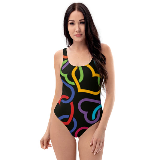 BenB Hearted One-Piece Swimsuit - BenBvip